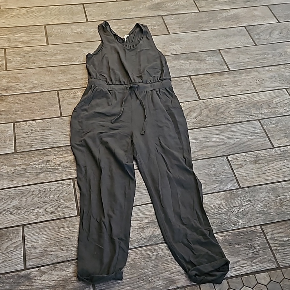 Olive Green Knit Jumpsuit Size Medium